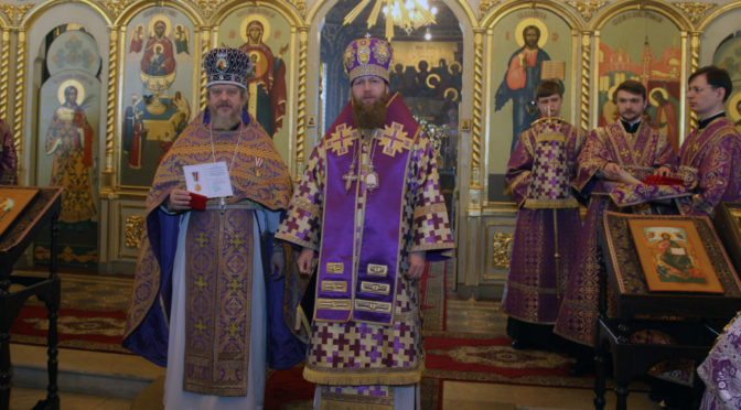 протоиерей Сергий Киселев был награжден юбилейной медалью «В память 100-летия восстановления Патриаршества в Русской Православной Церкви».